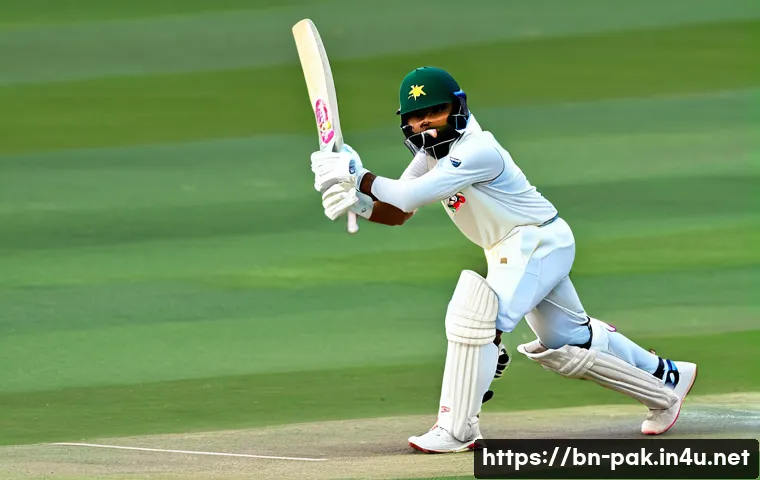 파키스탄 크리켓 선수 바바르 아잠 - A dynamic portrait of Babar Azam playing cricket, showcasing his elegant batting style in a vivid st...